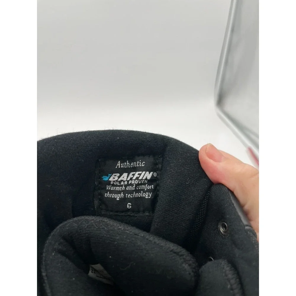 Baffin Polar Proven‎ Young Crossfire Boys Black Snow Boots Size 6